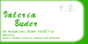 valeria buder business card